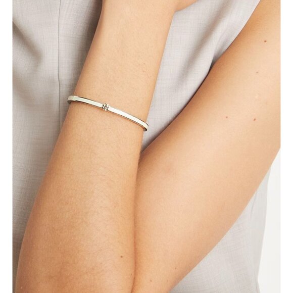 TORY BURCH BLACK AND GOLD KIRA ENAMEL BRACELET AND EARRING SET - Picture 7 of 11